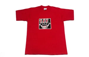 Vintage 90er Jahre Keith Haring T-Shirt drei Augen Originalgröße Small Pop Shop - Bild 1 von 8