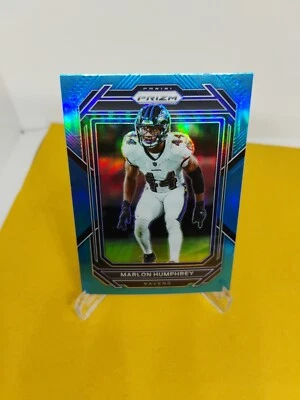 Marlon Humphrey 2022 Panini Prizm Blue Retail Rare SSP #24 NFL Baltimore Ravens  - Image 1 of 3