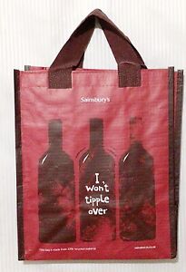 Sainsbury’s 6 Bottles Wine Spirit Reusable Shopping Carrier Bag