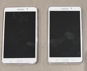 Defective Lot of 2 Samsung Galaxy Tab 4 7.0 SM-T230NU WIFI Only 8GB White - Picture 1 of 3