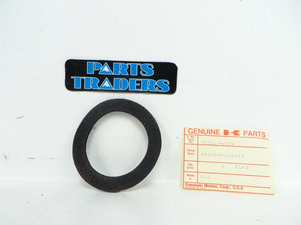 Lavadora de borracha tanque de combustível Kawasaki genuína NOS Prairie 250 KLT250 1982 - 1985  - Imagem 1 de 1