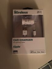 Just Wireless Apple Car Charger 4 Ft Lighting Cable