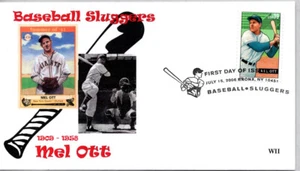 #4082 NEW YORK GIANTS BASEBALL SLUGGER MEL OTT STAMP FIRST DAY OF ISSUE - Picture 1 of 1