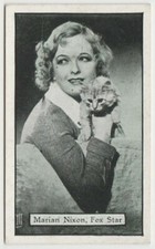 Marian Nixon 1933 Turf Personality Series Film Stars Tobacco Card #19