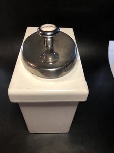Vintage Soda Brunnen Eisdiele Porzellan Butterscotch Spender - mit Schöpfkelle - Bild 1 von 6