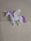 White Plastic Pegasus Purple Mane & Tail 5.5” Figure