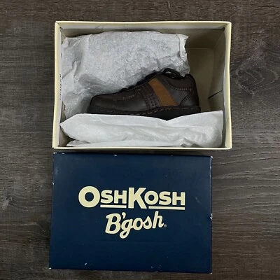 Zapatos de vestir informales marrones Osk Kosh B’Gosh para niños pequeños 👞 Talla 6 niño pequeño Foto 1 de 4