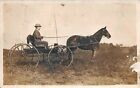 # A3086   HORSE & BUGGY  REAL  PHOTO   POSTCARD, 