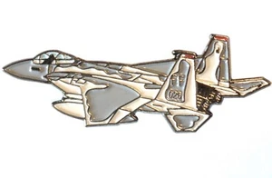 F15 Eagle USAF Tactical Fighter Jet Military Metal Enamel Aircraft Badge - Foto 1 di 2