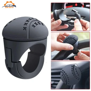 Black Universal 360° Rotation Car Steering Wheel Booster Ball Auto Accessories - Foto 1 di 16