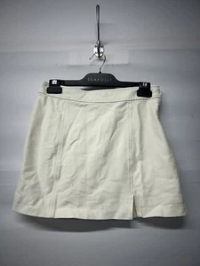 Women’s Jack Wills Cream Denim Skirt Size 10 Brand New - Picture 1 of 5