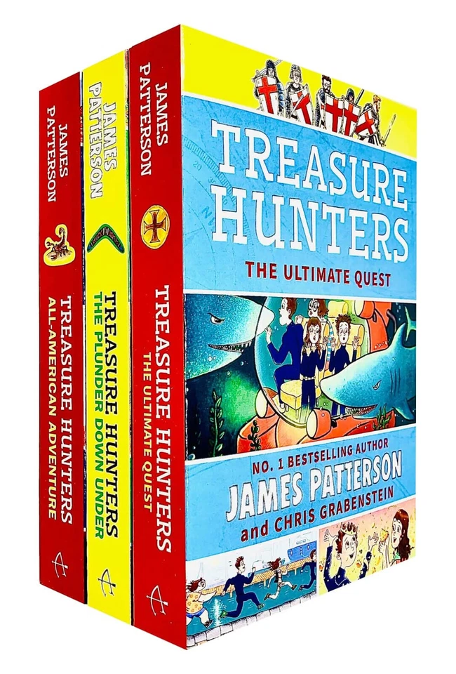 Treasure Hunters Series 6-8 by James Patterson 3 Books Set -Ages 9-12 -Paperback - Image 1 of 1