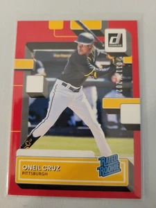 O'Neil Cruz Rated Rookie Red 113/2022 2022 Panini Donruss Baseball - Bild 1 von 1