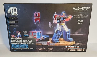 4D Build Innovation Transformers Optimus Prime & Truck 3D Model Kit Puzzle w/LED - Image 1 of 4