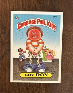 1986 Topps Garbage Pail Kids Serie 6 #211b Coy Roy - Imagen 1 de 2