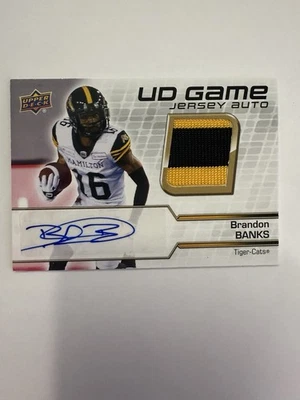 2021 Upper Deck CFL Brandon Banks UDA-BM Patch Auto — 第 1/2 张图片