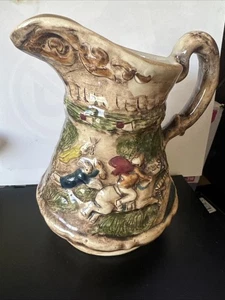Majolica Pottery Pitcher 2 Each - Picture 1 of 6