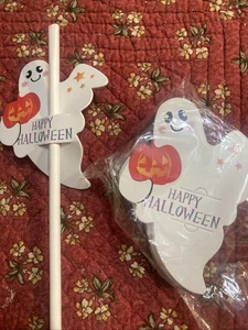 25 Halloween Lutscher Papierkarten Halloween Kürbis Geist Süßigkeiten Halter - Bild 1 von 2