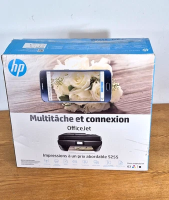 HP OfficeJet 5255 All-in-One Wireless Printer Scanner Copier Fax w/ Box & Ink - Image 1 of 4