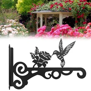 Eleganter 10 Zoll Metall Blumenständer Wandmontage Pflanzenhänger für Außenb - Picture 1 of 7