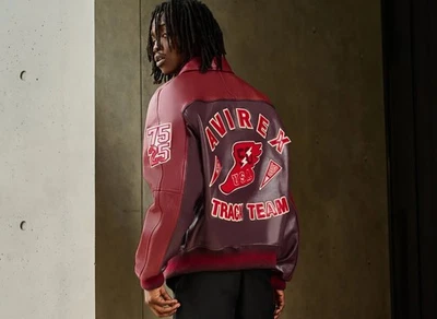 Men Avirex ICON Real Bomber American Flight Jacket Faux Leather Jacket Men gift - Image 1 of 4