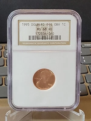 1995 LINCOLN CENT  1 CENT DDO DOUBLE DIE OBVERSE NGC MS68 RD - Image 1 of 4