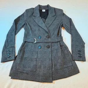 Abrigo Blazer Cabi Gris Cinturón Chaqueta Longline Mujer’s Pequeño - Imagen 1 de 9