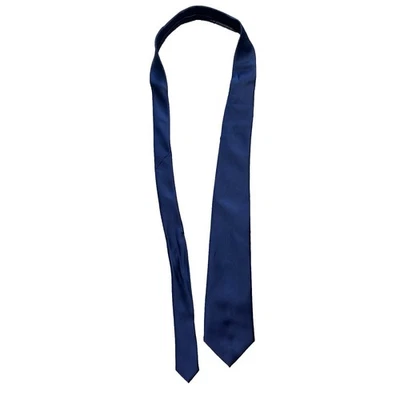 Van Heusen Dark Blue Men’s Necktie 3”x 58” 100% Polyester - Image 1 of 4
