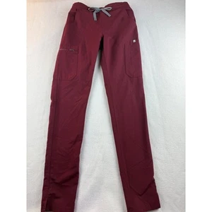 Pantalones Médicos FIGS Technical Collection XXS/T Borgoña Cintura Elástica - Imagen 1 de 6