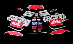 APRILIA RACING RS125 BLACK VERSION 1999 FAIRING GRAPHIC VINYL DECALS - Picture 1 of 5