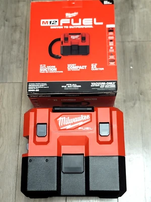 Milwaukee M12 COMBUSTIBLE 1,6 galones aspiradora húmeda/seca con accesorios, herramienta desnuda #0960-20 Foto 1 de 4