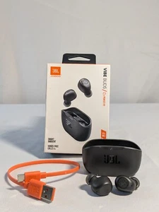 JBL Vibe Buds Black Active Noise Cancellation Wireless Bluetooth Earbuds - Picture 1 of 12