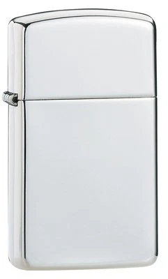 Zippo Sterling Silver High Polish Windproof Lighter With Slim Velour Box 1500 - Image 1 of 2