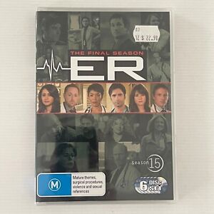 ER The Final Season 15 Complete (DVD, 6 Discs) Region 4 Brand New and Sealed 