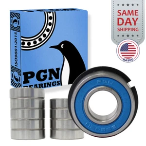 (10) 99502H NR Snap Ring Go Kart Sealed Bearing, 5/8"x1-3/8"x.433" 499502H - Picture 1 of 11