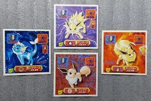 Pokemon Amada Japan 1997 Hyper Collection - Gen 1 Eeveelutions Vaporeon Flareon - Picture 1 of 5