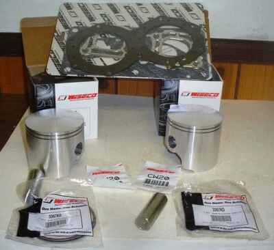 WISECO WK1293 FORGED BIG BORE 771cc PISTON KIT YAMAHA 760 WAVE RUNNER II RAIDER - Image 1 of 2