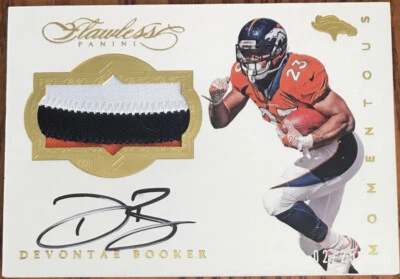 2016 Panini Flawless Momentous Patch Autographs Devontae Booker #MPDB #’d 02/25 - Image 1 of 3