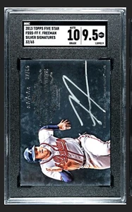 2013 Topps Five Star Freddie Freeman Silver Signatures /65 SGC 9.5 - Bild 1 von 2