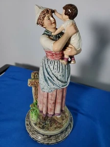 Bernard Bloch Porcelain Figurine Woman With a Child  BB4123 - Picture 1 of 6