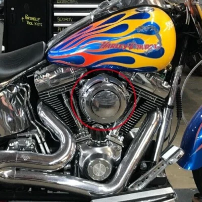 2007 Harley Softail Fatboy KURYAKYN Air Cleaner Intake Cover Kit SOLID BACKPLATE - Image 1 of 4