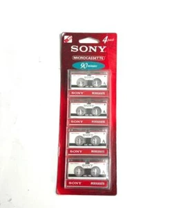 Sony leere Audio-Mikrokassetten MC-90, 90 Minuten 4er-Pack, neu in Verpackung - Bild 1 von 2
