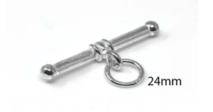 STERLING SILVER ALBERT WATCH T-BAR - 24MM - Picture 1 of 1