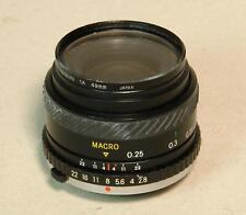 Miranda 28mm 1:2.8 f/2.8 Macro Lens with Starblitz 1A 49mm Skylight Filter