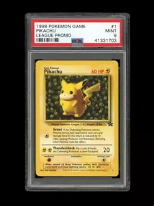 Pokemon PSA 9 COMO NUEVO 1999 Pikachu Ivy First Black Star League Tarjeta Promocional #1 - Imagen 1 de 2