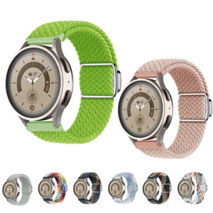 Magnic For Samsung Galaxy Active 2 Watch 4 5 Nylon Braided Bracelet Sport Strap - Picture 1 of 31