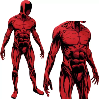 The Comic Scarlet Spider-Man Cosplay Body Disfraz Adulto Niños Traje Halloween Foto 1 de 4