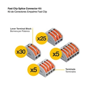65Pcs Fast Clip Splice Connector Kit 2, 3, 4 and 5 lever terminals - Picture 1 of 6