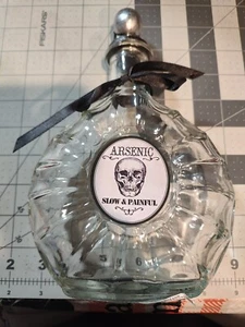 Halloween Potion Bottle Prop Decor Arsenic Skull - Slow And Painful - Picture 1 of 2
