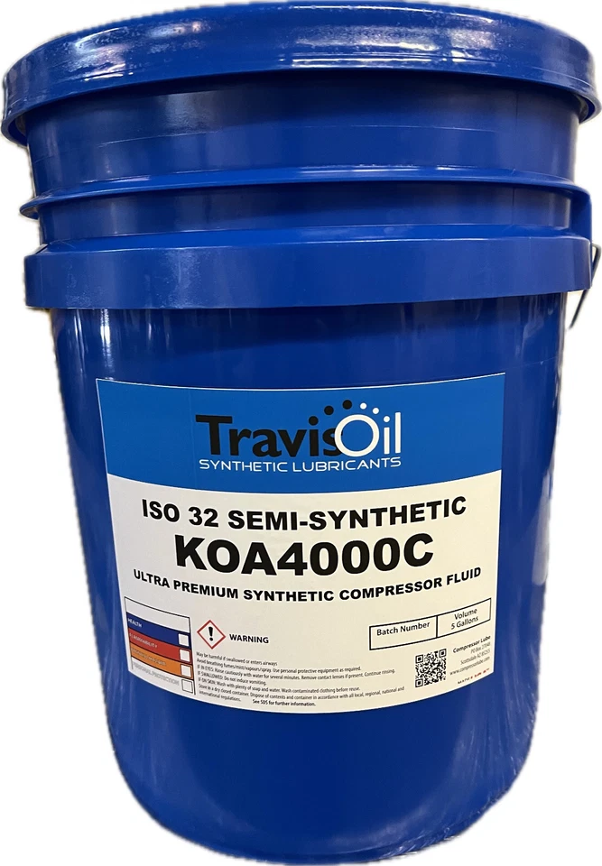 Полусинтетическая компрессорная жидкость Travis Oil ISO 32 KOA4000C Ultra Premium - Изображение 1 из 1